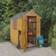 Forest Garden 6X4 Ft Apex Golden Brown Wooden Shed With Floor & 1 Window