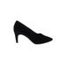 A2 by Aerosoles Heels: Pumps Stilleto Cocktail Black Solid Shoes - Women's Size 6 1/2 - Pointed Toe