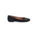 Margaux Flats: Slip On Chunky Heel Work Black Print Shoes - Women's Size 39 - Round Toe