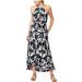 Athleta Dresses | Athleta Ikat Bloom Maxi Dress | Color: Black/White | Size: Xl