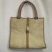 Gucci Bags | Gucci Gg Lackie Tote Bag Canvas Leather Beige Made In Italy | Color: Cream | Size: Os