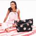 Victoria's Secret Bags | New Victoria’s Secret Floral Weekender Bag & Striped Blanket | Color: Black/Pink | Size: Os