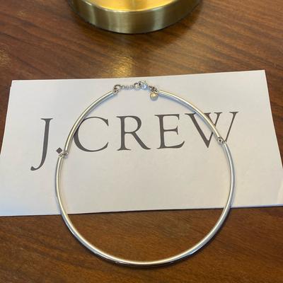 J. Crew Jewelry | J Crew Collar/ Choker Necklace | Color: Silver | Size: Os