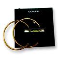 Coach Jewelry | Coach Elevated Essential Hoop Earrings New | Color: Gold | Size: 1 3/4" (L) X 1 3/4" (H)