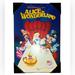 Disney Accents | New Rare Disney Alice And Wonderland Hanging Wooden Movie Wall Art Decor | Color: Blue/Yellow | Size: Os