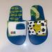 Disney Shoes | Disney Pixar Toy Story Slides For Kids New Never Worn Buzz Woody Rex & Aliens | Color: Blue/Green | Size: 11/12