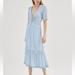 Urban Outfitters Dresses | Baby Blue Midi Dress | Color: Blue | Size: M