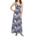 Lilly Pulitzer Dresses | Lilly Pulitzer Women Oh Cabana Boy Sloane V-Neck Maxi Dress Size S Blue White | Color: Blue/White | Size: S