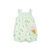 Child of Mine by Carter's Short Sleeve Outfit: Green Tops - Size 0-3 Month