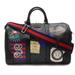 Gucci Bags | Gucci Gg Supreme Carry-On Duffle Bag Boston Embroidery Patch Pvc Black 474131 | Color: Black | Size: Os