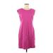 Talbots Casual Dress - Shift: Purple Dresses - Women's Size 6 Petite