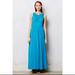 Anthropologie Dresses | Anthropologie X Mermaid Sea Teal Blue Macrame Maxi Dress Xs | Color: Blue/Green | Size: Xs