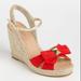 Kate Spade Shoes | Kate Spade Carmelita Espadrilles Red 9.5 | Color: Gold/Red | Size: 9.5