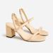 J. Crew Shoes | J. Crew Lucie Slingback Block-Heel Sandals In Sandy Beach | Color: Cream/Tan | Size: 9