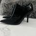 Nine West Shoes | Nine West Black Pu Leather Pointy Toe Booties Size 7.5 ( Read Descriptio | Color: Black | Size: 7.5