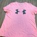 Under Armour Tops | 391 Under Armour Size Medium Heat Gear Pink Shirt | Color: Pink | Size: M