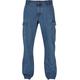 Bequeme Jeans URBAN CLASSICS "Urban Classics Herren Straight Leg Cargo Jeans" Gr. 40, Normalgrößen, blau (light blue washed) Herren Jeans