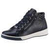 Schnürboots ARA "ROM", Damen, Gr. 8 (42), blau (dunkelblau), Glattleder, sportlich, Schuhe, Keilabsatz, High Top-Sneaker, Freizeitschuh in Schuhweite G = weit