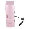 Kcabrtet Mini Refrigerator USB Portable Heat Preservation and Cold Storage Dual Use Refrigerator for Home Bedroom