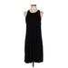 Gap Casual Dress - Shift Crew Neck Sleeveless: Black Solid Dresses - Women's Size Small