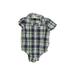 Baby Gap Short Sleeve Outfit: Green Plaid Bottoms - Size 12-18 Month