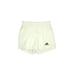 Adidas Athletic Shorts: Ivory Print Activewear - Women's Size Small