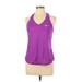 Nike Active Tank Top: Purple Print Activewear - Women's Size Large