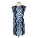Roberto Cavalli Casual Dress - Sheath: Blue Animal Print Dresses - Women's Size 38