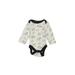 Koala Baby Long Sleeve Onesie: Ivory Bottoms - Size Newborn