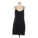 Thread & Supply Casual Dress - Mini Scoop Neck Sleeveless: Black Print Dresses - Women's Size Medium