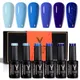 YOKEFELLOW-Verhéritage à Ongles Gel Pailmétrage pour Femme Bleu Royal Rotterdam Kle Semi Continu