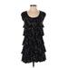 Juicy Couture Casual Dress - DropWaist: Black Paint Splatter Print Dresses - Women's Size P