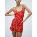 Robe à bretelles spaghetti à imprimé floral pour femmes mini robe de soirée dos nu sexy robe