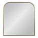 Kate and Laurel Metal Arch Wall Mirror Metal in Yellow | 30 H x 28 W x 1.18 D in | Wayfair 227003