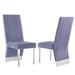 Everly Quinn Bilston Tufted Velvet Back Side Chair in Upholstered/Velvet in Gray | 42.5 H x 18.1 W x 18.5 D in | Wayfair