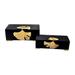 Everly Quinn Braesgate 2 Piece Decorative Box Set, Metal in Black/Brown | 6 H x 14 W x 7 D in | Wayfair 9C0F5284A5504D2EB8C6268F12636EFF