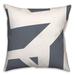George Oliver Izhan Geometric Indoor/Outdoor Throw Pillow Polyester/Polyfill blend in Gray | 18 H x 18 W x 1.5 D in | Wayfair