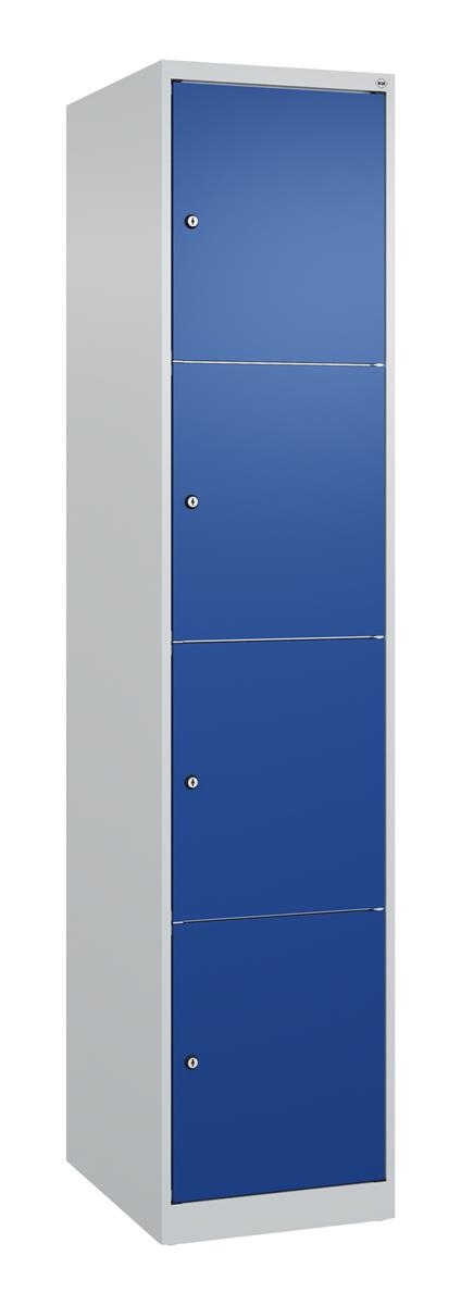 C+P Schließfachschrank Classic PLUS, 1 Abteil, 1850x400x500mm, 7035/5010 Image