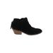 Splendid Ankle Boots: Black Print Shoes - Women's Size 9 - Round Toe