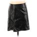 ASOS Faux Leather Skirt: Black Snake Print Bottoms - Women's Size 00 Petite