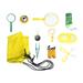 1 Set Children Outdoor Exploration Playset Telescope Compass Insect Net Whistles Magnifier Bug Box Toy Outdoor Tools for Teenage