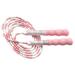 Bamboo Skipping Rope Jump Student Adjustable Pink Pu Fitness