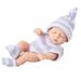 7inch Waterproof Cuddle Doll Soft Silicone Body Caucasian Reborns Toy for Infant Toddler Girls Boy Best Companies Gift