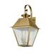3 Light Outdoor Wall Lantern in Coastal Style 12 inches Wide By 23 inches High-Antique Brass Finish Bailey Street Home 218-Bel-2255881