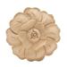 4-7/8 in. x 3/4 in. Unfinished Large Hand Carved North American Solid Hard Maple Wood Onlay Rose Wood Applique