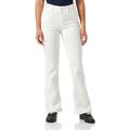 Replay Damen Jeans Schlaghose Newluz Flare Comfort-Fit mit Power Stretch, Weiß (Natural White 100), W30 x L32