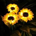 Up to 50% off HRERSOM Solar Outdoor Lights Garden Decor Upgraded Solar Garden Lights With 3 Realistic Sunflower Lights Solar Lights For Outside Patio on Clearance