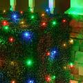 XiKe LED Multicolor Net Lights Outdoor LED Holiday Lights Net Outdoor Decorative Lights Christmas Net Lights Hedge Christmas Lights Set of 100 (4 x 6 ft 5mm Lights Multicolor)