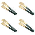 Set of 4 Stainless Steel Barbecue Tongs Kitchen Gadgets Cooking Tweezers Food Thicken