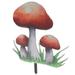 Mushroom Card Decorative Insert Stake Mushroom Garden Stakes Outdoor Decoration Mushroom Stake Sign Garden Sign Stake